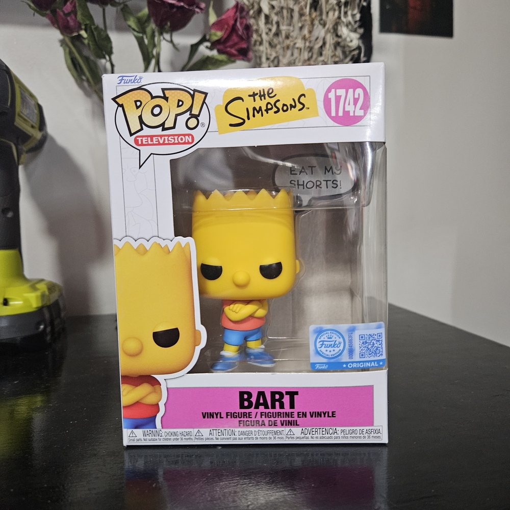 Funko Bart Simpson Pop! Vinyl Figure - Yellow, Red, Blue